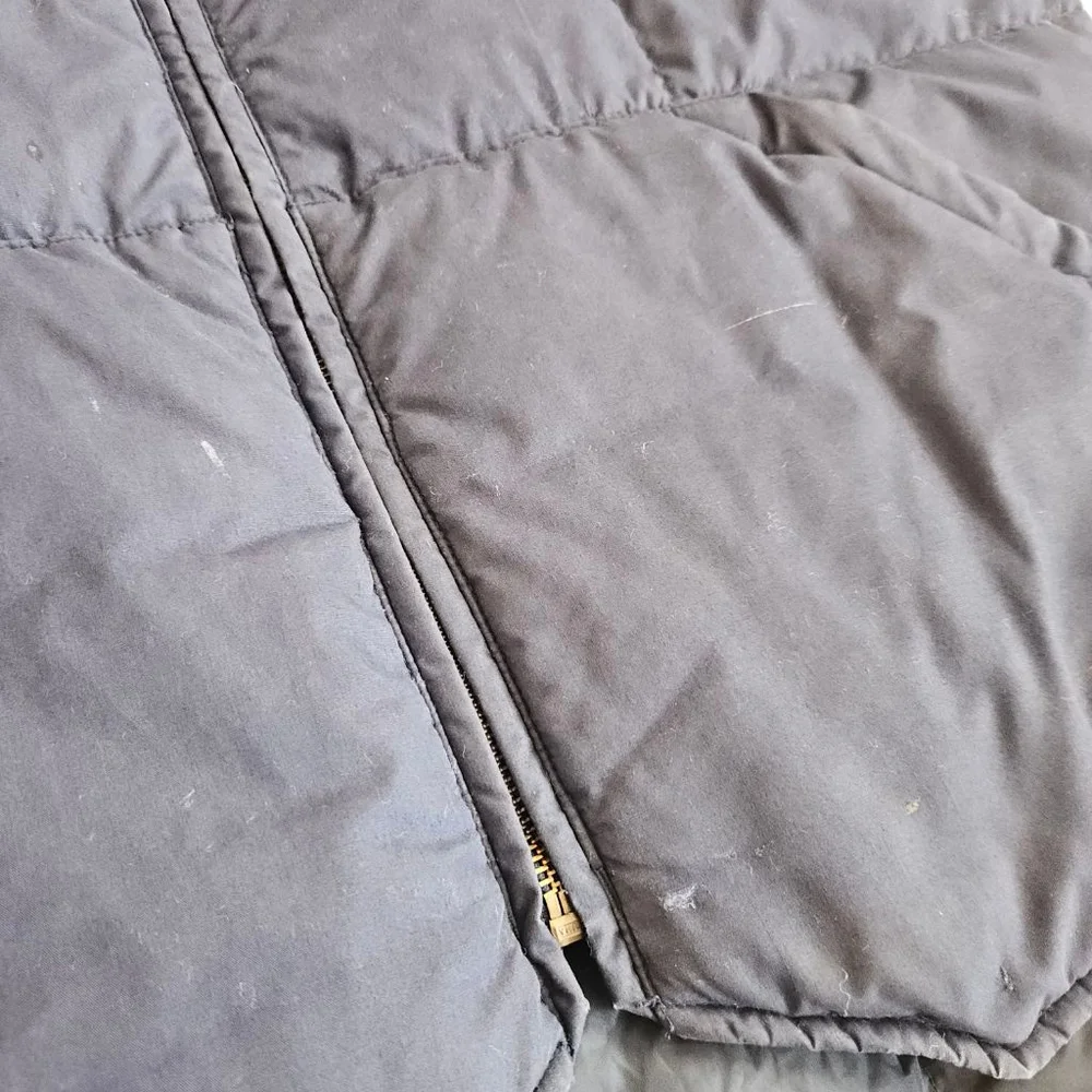 Vintage Eddie Bauer Blue Goose Down Zip Up Vest Mens Large Tall